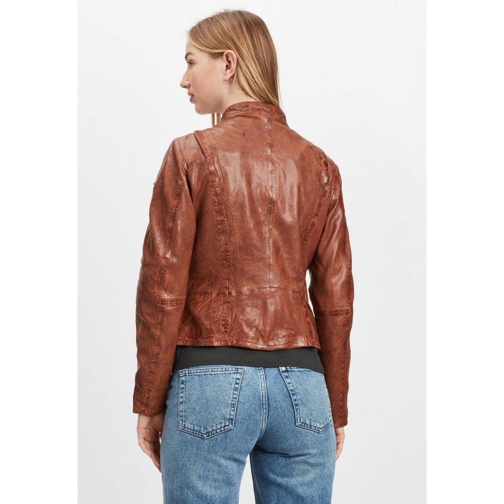 Geaca de Piele Dama Gipsy Coniac GWChanny LGAWV geci de piele - readytowear.ro
