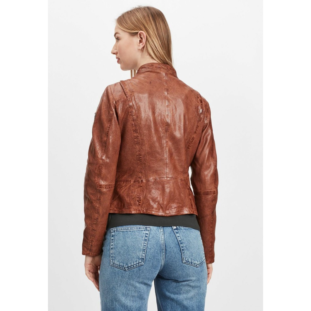 Geaca de Piele Dama Gipsy Coniac GWChanny LGAWV – IMBRACAMINTE