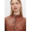 Geaca de Piele Dama Gipsy Coniac GWChanny LGAWV geci de piele - readytowear.ro