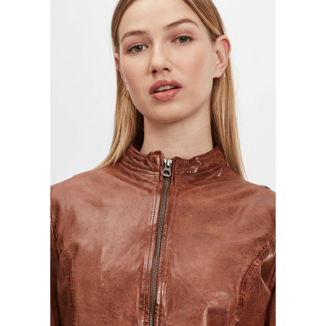 Geaca de Piele Dama Gipsy Coniac GWChanny LGAWV – IMBRACAMINTE