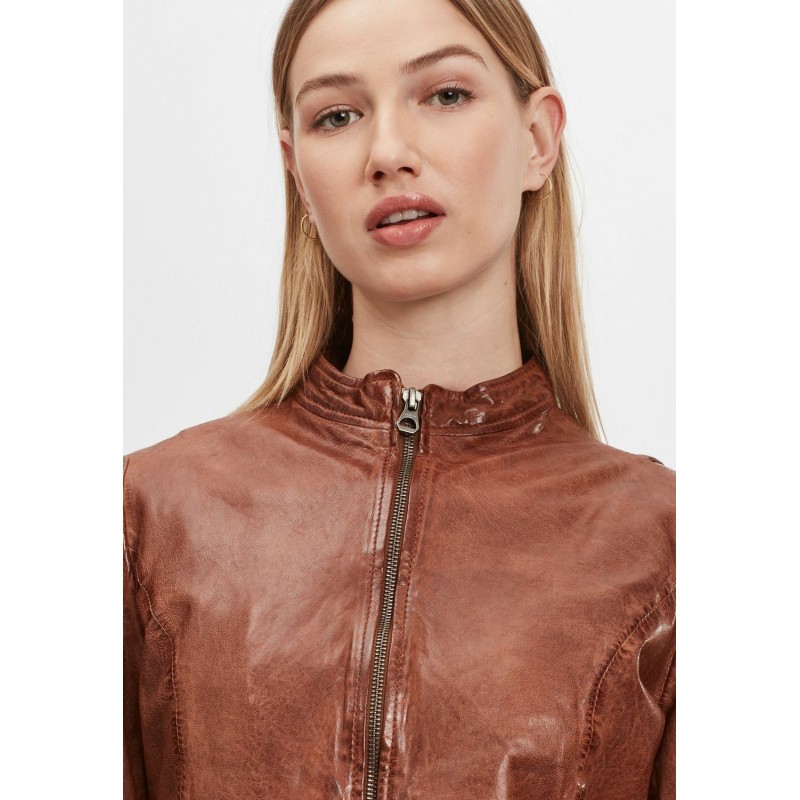 Geaca de Piele Dama Gipsy Coniac GWChanny LGAWV – IMBRACAMINTE