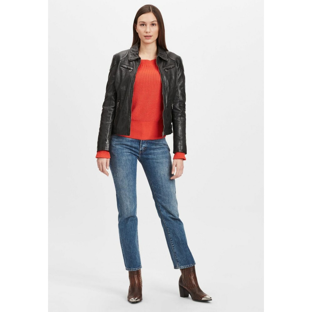 Geaca de Piele Dama Gipsy Neagra GWCyndie LAAV geci de piele - readytowear.ro