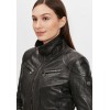 Geaca de Piele Dama Gipsy Neagra GWCyndie LAAV geci de piele - readytowear.ro
