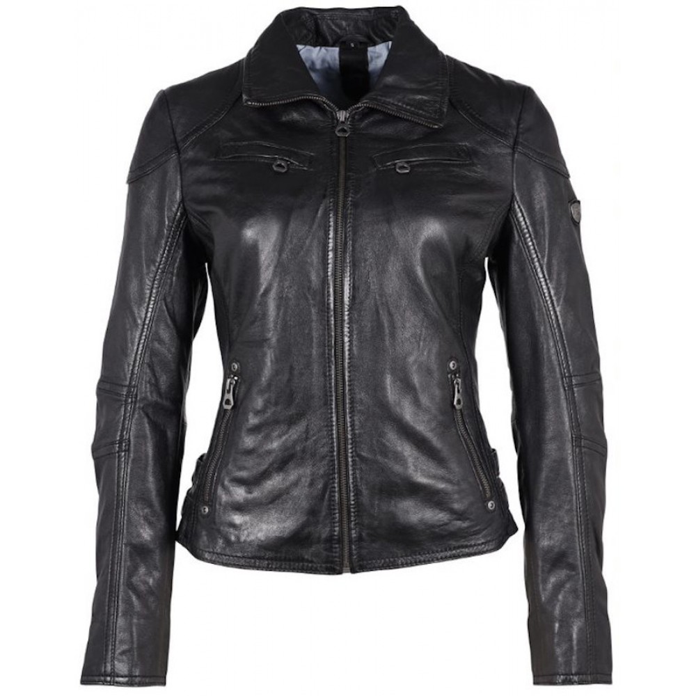 Geaca de Piele Dama Gipsy Neagra GWCyndie LAAV Geaca de Piele Dama Gipsy Neagra GWCyndie LAAV - readytowear