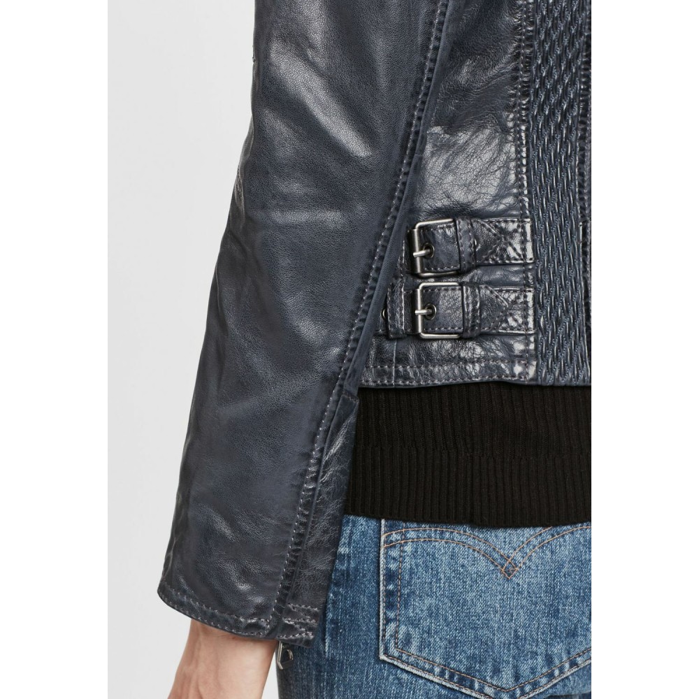 Geaca de Piele Dama Gipsy Bleumarin Inchis GWCyndie LAAV geci de piele - readytowear.ro
