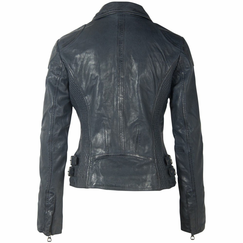 Geaca de Piele Dama Gipsy Bleumarin Inchis GWCyndie LAAV Geaca de Piele Dama Gipsy Bleumarin Inchis GWCyndie LAAV - readytowear.ro