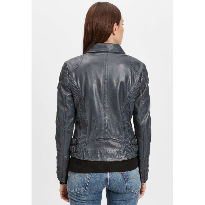 Geaca de Piele Dama Gipsy Bleumarin Inchis GWCyndie LAAV – IMBRACAMINTE Geaca de Piele Dama Gipsy Bleumarin Inchis GWCyndie LAAV – IMBRACAMINTE