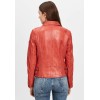 Geaca de Piele Dama Gipsy Portocalie GWCyndie LAAV geci de piele - readytowear.ro