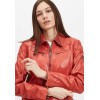 Geaca de Piele Dama Gipsy Portocalie GWCyndie LAAV geci de piele - readytowear.ro