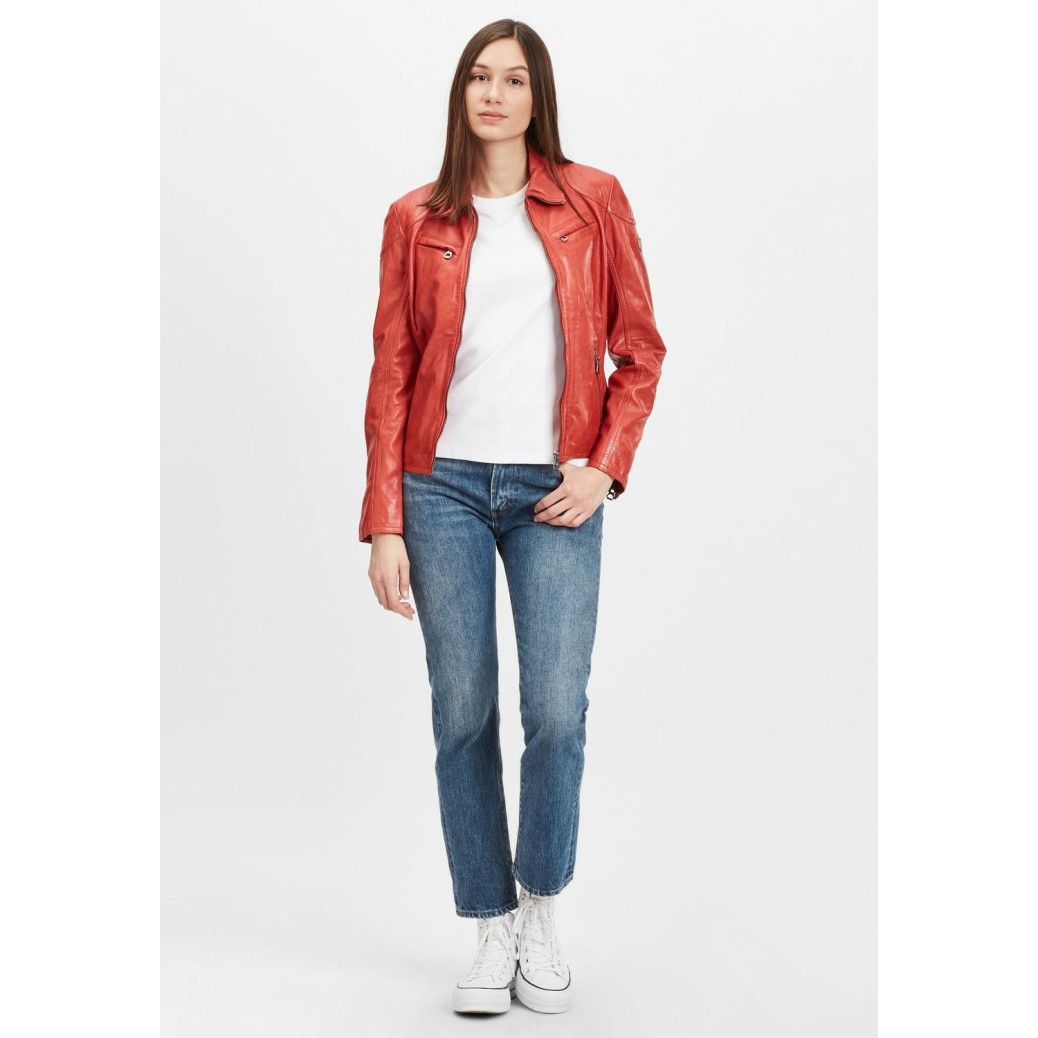 Geaca de Piele Dama Gipsy Portocalie GWCyndie LAAV – IMBRACAMINTE Geaca de Piele Dama Gipsy Portocalie GWCyndie LAAV – IMBRACAMINTE