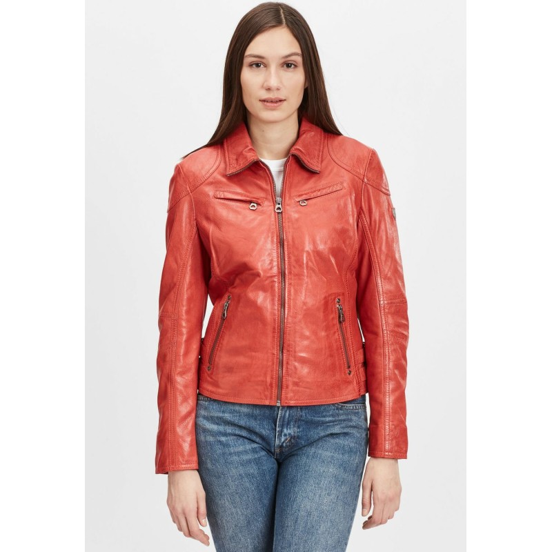 Geaca de Piele Dama Gipsy Portocalie GWCyndie LAAV – IMBRACAMINTE Geaca de Piele Dama Gipsy Portocalie GWCyndie LAAV – IMBRACAMINTE