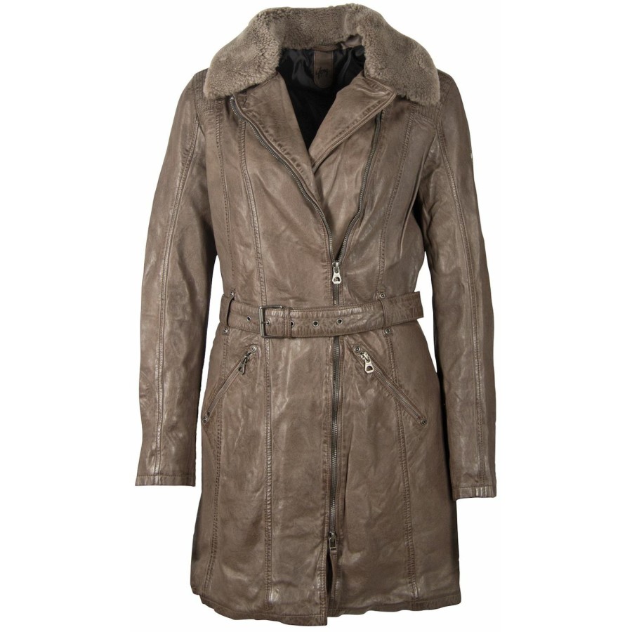 Geaca Lunga de Piele Dama Gipsy Gri Inchis GWDarcy LATEV – IMBRACAMINTE Geaca Lunga de Piele Dama Gipsy Gri Inchis GWDarcy LATEV – IMBRACAMINTE