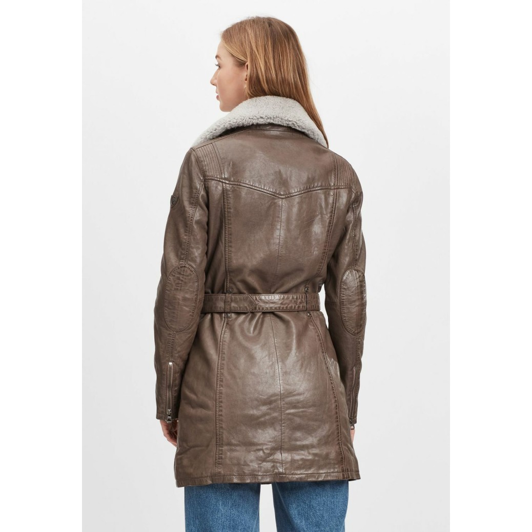 Geaca Lunga de Piele Dama Gipsy Gri Inchis GWDarcy LATEV – IMBRACAMINTE Geaca Lunga de Piele Dama Gipsy Gri Inchis GWDarcy LATEV – IMBRACAMINTE