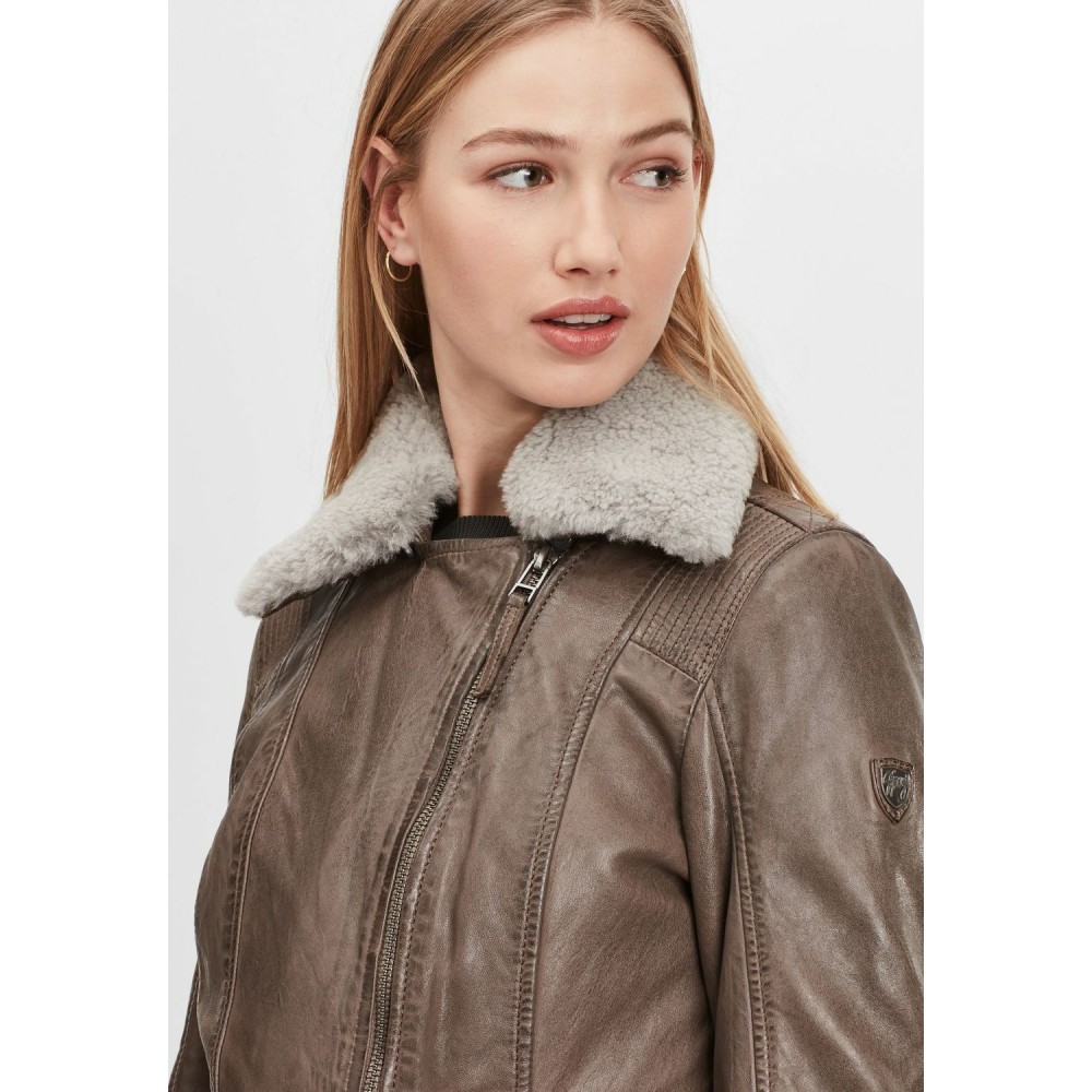 Geaca Lunga de Piele Dama Gipsy Gri Inchis GWDarcy LATEV Geaca Lunga de Piele Dama Gipsy Gri Inchis GWDarcy LATEV - readytowear.ro