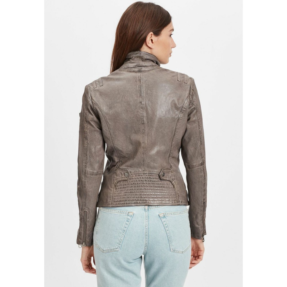Geaca de Piele Dama Gipsy Gri GWEliza LAMAXV Geaca de Piele Dama Gipsy Gri GWEliza LAMAXV - readytowear.ro