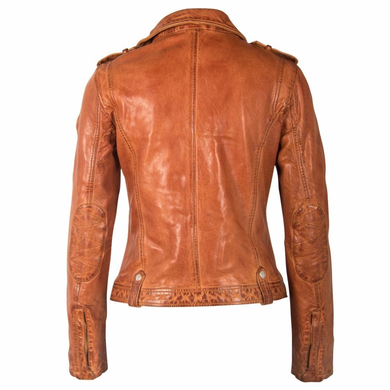 Geaca de Piele Dama Gipsy Coniac GWFancy LDAV – IMBRACAMINTE