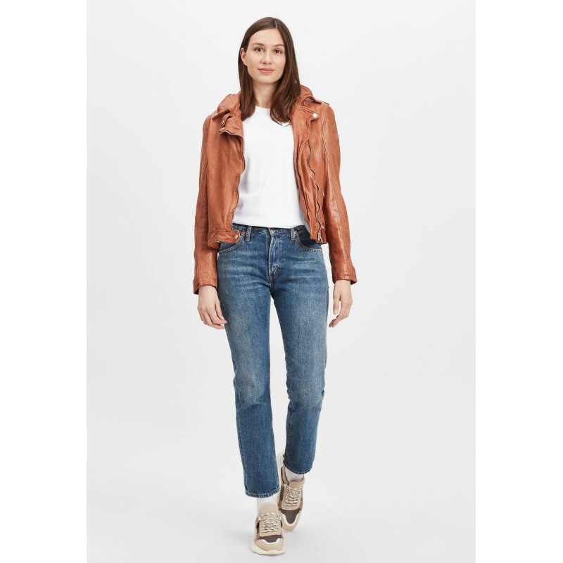 Geaca de Piele Dama Gipsy Coniac GWFancy LDAV – IMBRACAMINTE