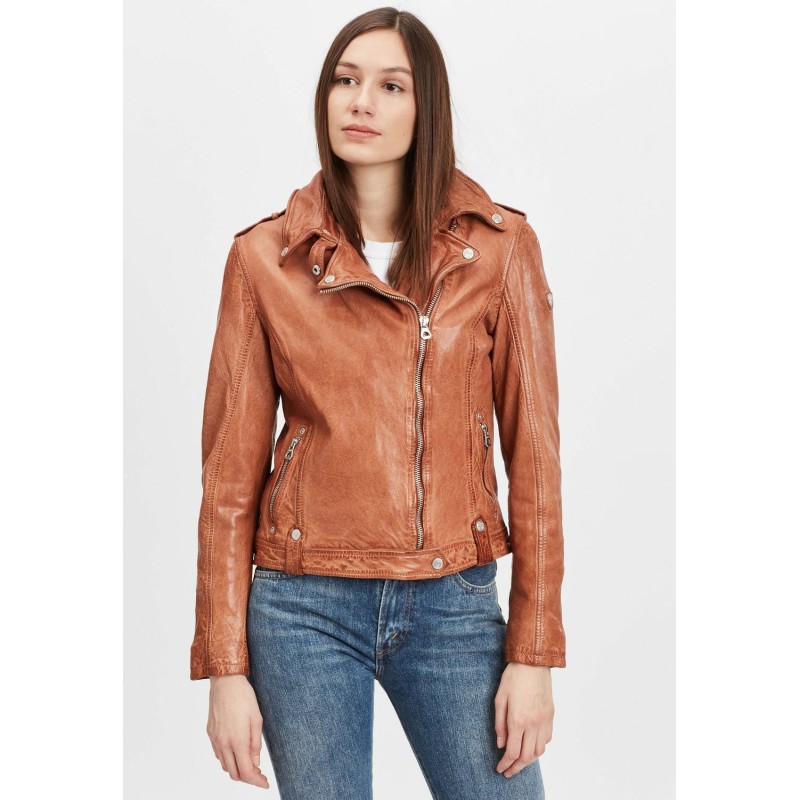 Geaca de Piele Dama Gipsy Coniac GWFancy LDAV – IMBRACAMINTE