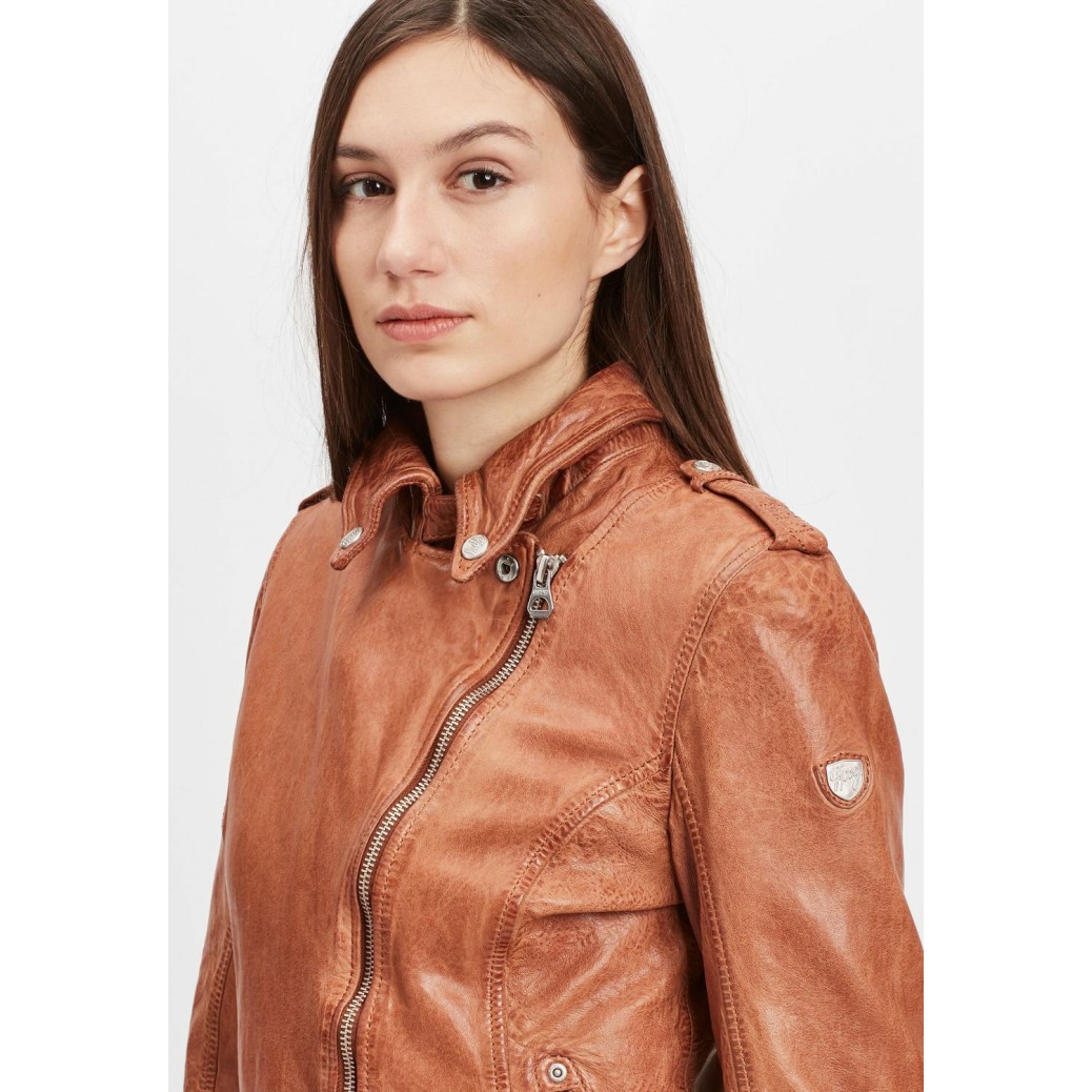 Geaca de Piele Dama Gipsy Coniac GWFancy LDAV – IMBRACAMINTE