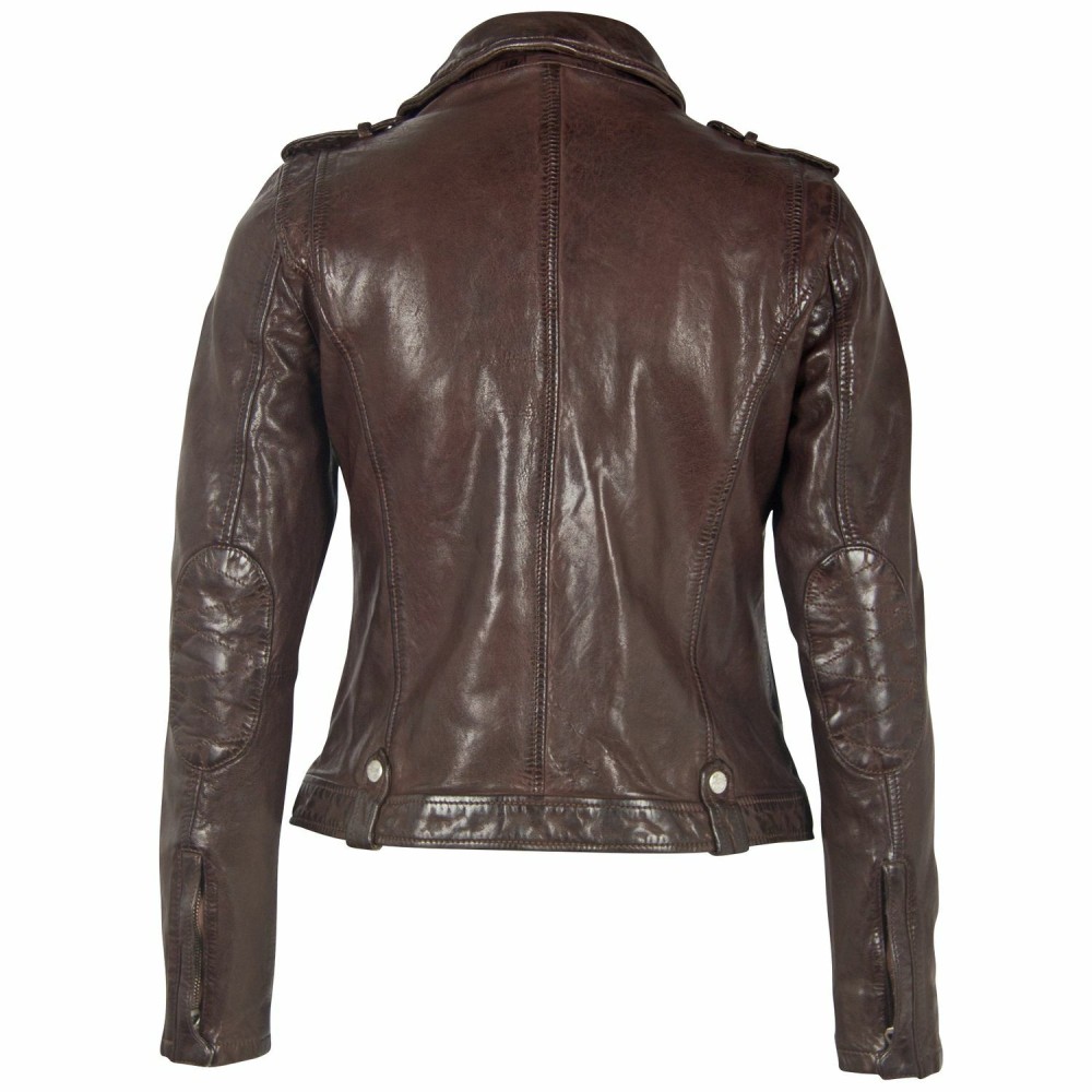 Geaca de Piele Dama Gipsy Maro Inchis GWFancy LDAV geci de piele - readytowear.ro