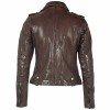 Geaca de Piele Dama Gipsy Maro Inchis GWFancy LDAV geci de piele - readytowear.ro