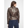 Geaca de Piele Dama Gipsy Maro Inchis GWFancy LDAV geci de piele - readytowear.ro