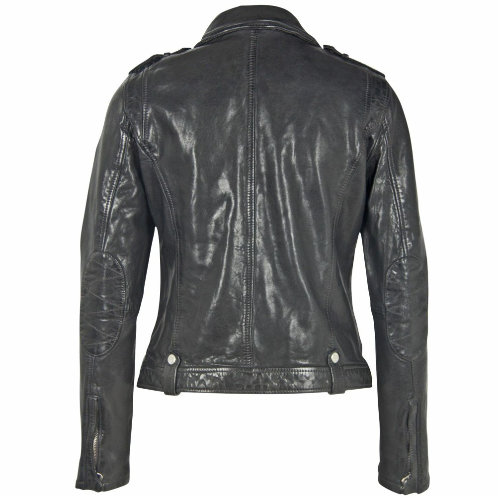 Geaca de Piele Dama Gipsy Bleumarin Inchis GWFancy LDAV geci de piele - readytowear.ro