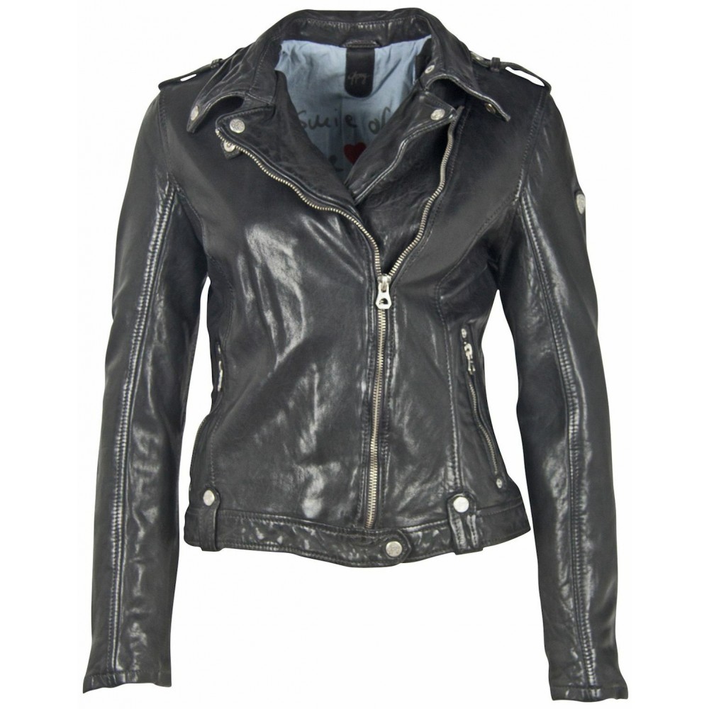 Geaca de Piele Dama Gipsy Bleumarin Inchis GWFancy LDAV Geaca de Piele Dama Gipsy Bleumarin Inchis GWFancy LDAV - readytowear