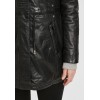 Geaca Lunga de Piele Dama Gipsy Neagra GWJayka NSLONTV geci de piele - readytowear.ro