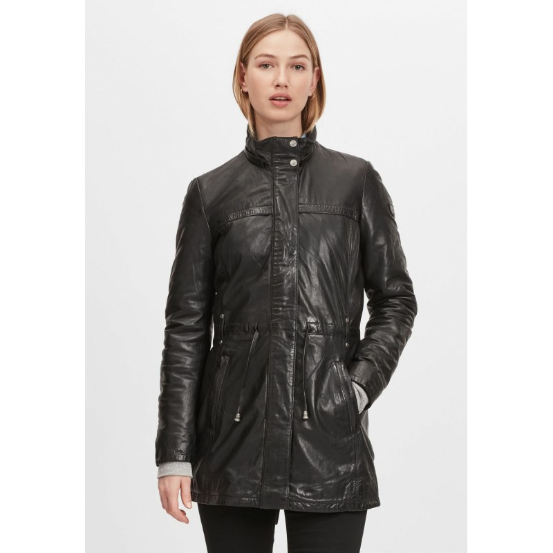 Geaca Lunga de Piele Dama Gipsy Neagra GWJayka NSLONTV – IMBRACAMINTE