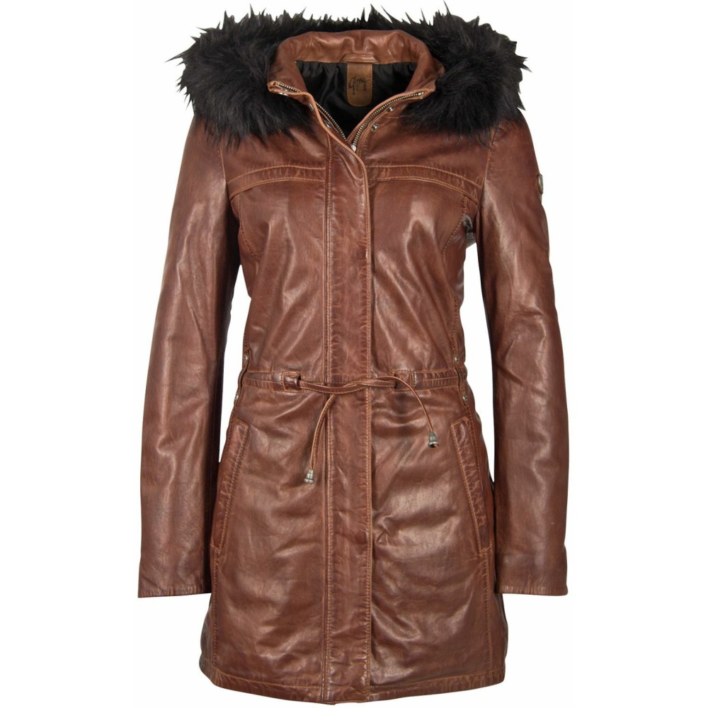 Geaca Lunga de Piele Dama Gipsy Maro Inchis GWJayka NSLONTV Geaca Lunga de Piele Dama Gipsy Maro Inchis GWJayka NSLONTV - readytowear.ro