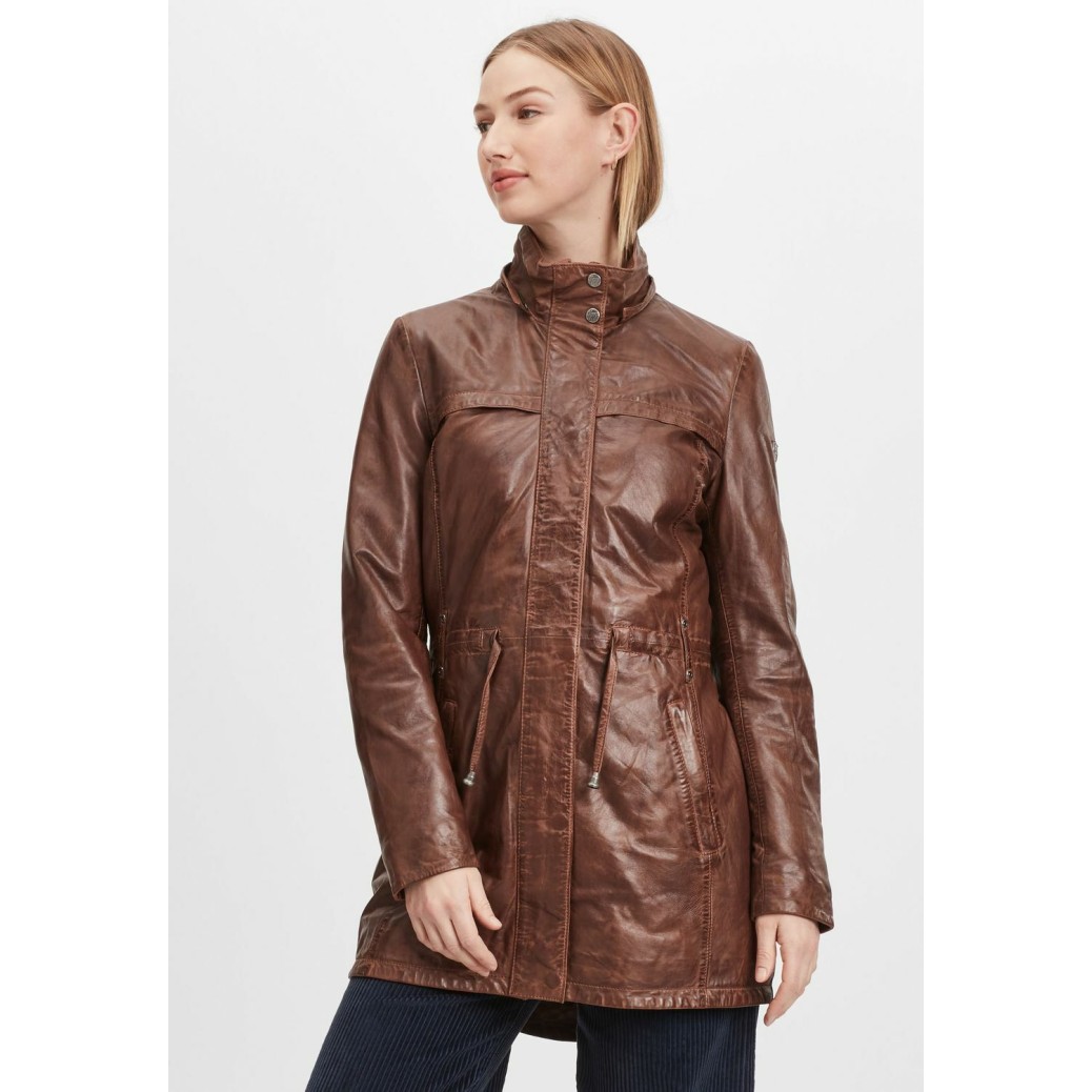 Geaca Lunga de Piele Dama Gipsy Maro Inchis GWJayka NSLONTV – IMBRACAMINTE