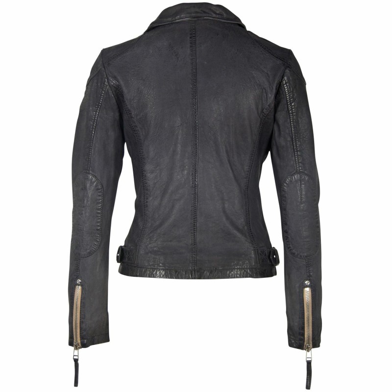 Geaca de Piele Dama Gipsy Bleumarin GWKandy LAMOV – IMBRACAMINTE