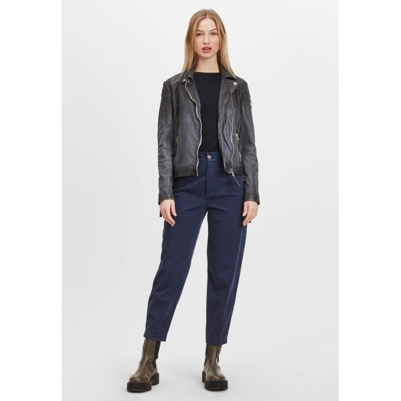 Geaca de Piele Dama Gipsy Bleumarin GWKandy LAMOV – IMBRACAMINTE