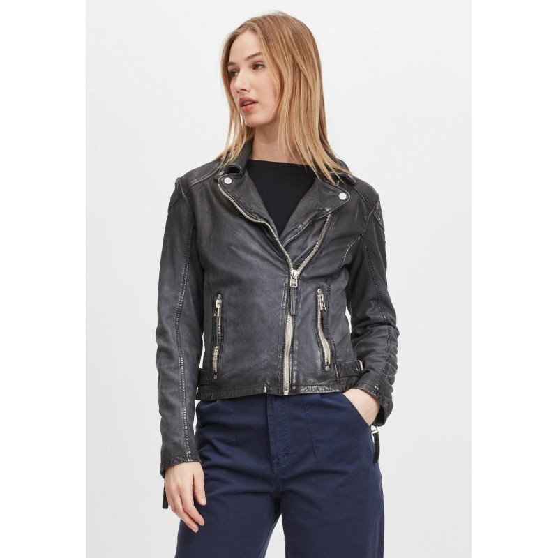 Geaca de Piele Dama Gipsy Bleumarin GWKandy LAMOV – IMBRACAMINTE