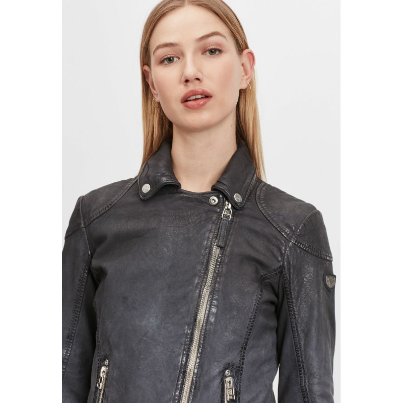 Geaca de Piele Dama Gipsy Bleumarin GWKandy LAMOV – IMBRACAMINTE