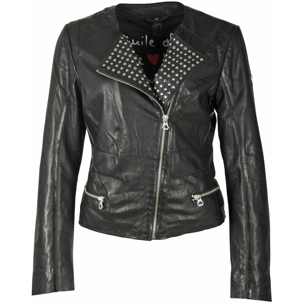 Geaca de Piele Dama Gipsy Neagra GWKrasna LASV Geaca de Piele Dama Gipsy Neagra GWKrasna LASV - readytowear.ro