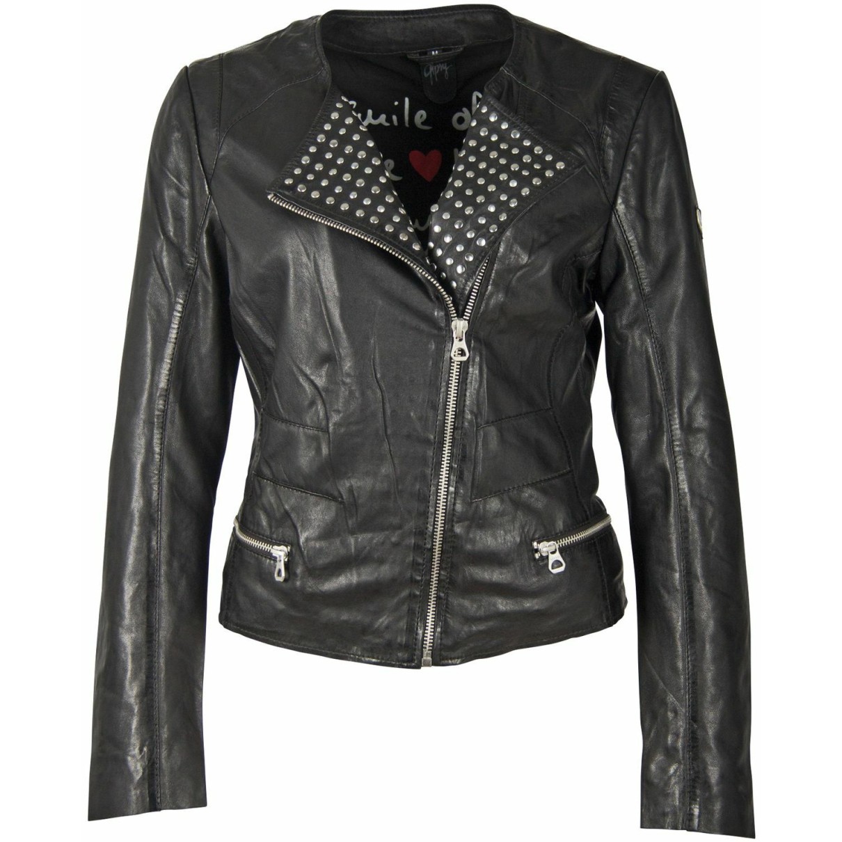 Geaca de Piele Dama Gipsy Neagra GWKrasna LASV – IMBRACAMINTE