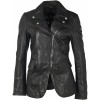 Geaca de Piele Dama Gipsy Neagra GWLony NSLONTV geci de piele - readytowear.ro
