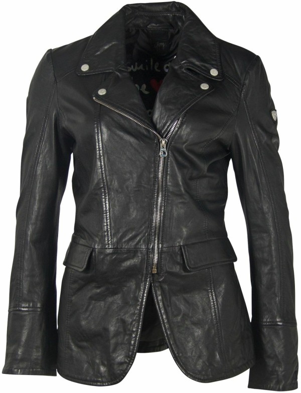 Geaca de Piele Dama Gipsy Neagra GWLony NSLONTV – IMBRACAMINTE — fotografia 1
