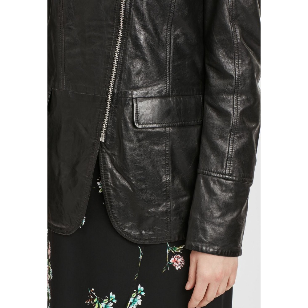 Geaca de Piele Dama Gipsy Neagra GWLony NSLONTV geci de piele - readytowear.ro