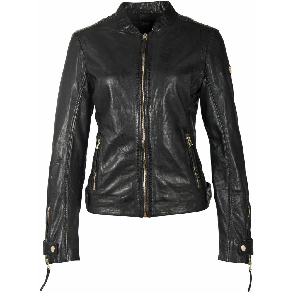 Geaca de Piele Dama Gipsy Neagra GWLuzi LACUV Geaca de Piele Dama Gipsy Neagra GWLuzi LACUV - readytowear.ro