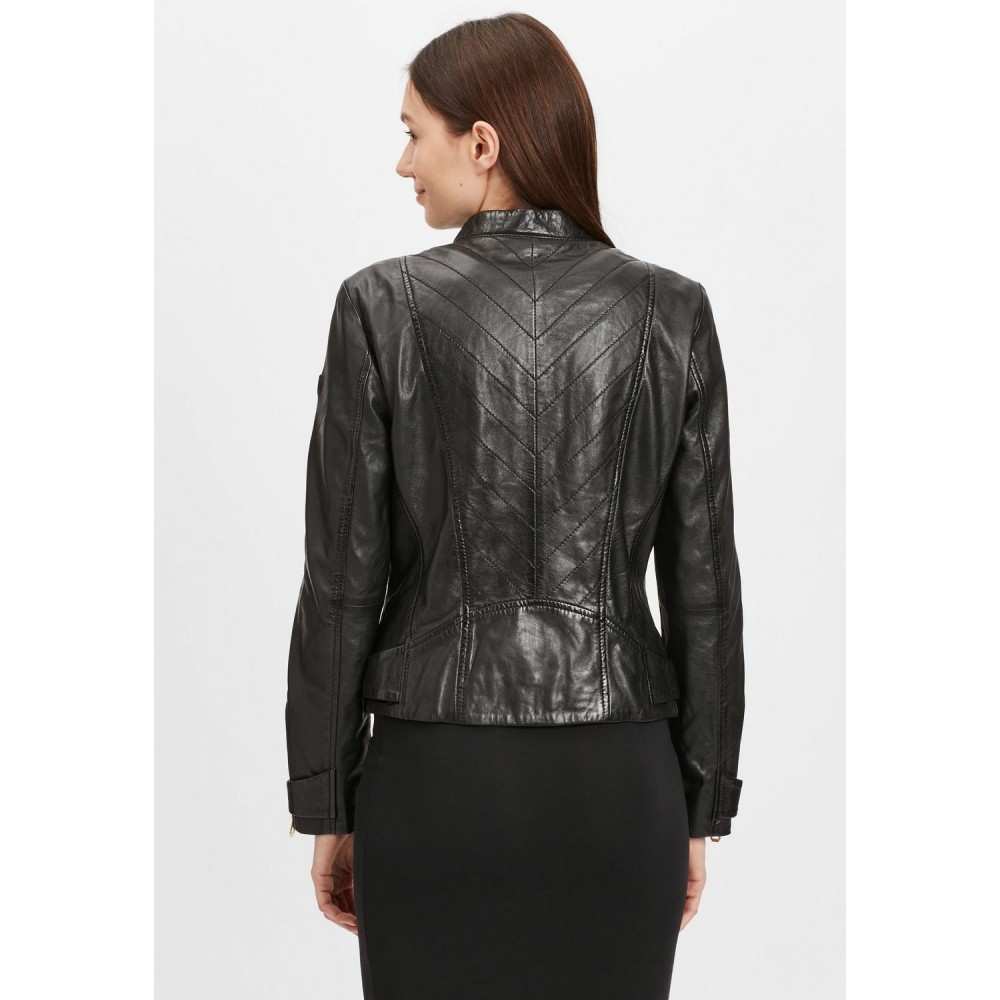 Geaca de Piele Dama Gipsy Neagra GWLuzi LACUV Geaca de Piele Dama Gipsy Neagra GWLuzi LACUV - readytowear.ro