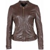 Geaca de Piele Naturala Dama Gipsy Maro Inchis GWLuzi LACUV - readytowear