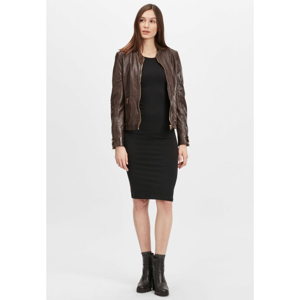 Geaca de Piele Naturala Dama Gipsy Maro Inchis GWLuzi LACUV – IMBRACAMINTE Geaca de Piele Naturala Dama Gipsy Maro Inchis GWLuzi LACUV – IMBRACAMINTE