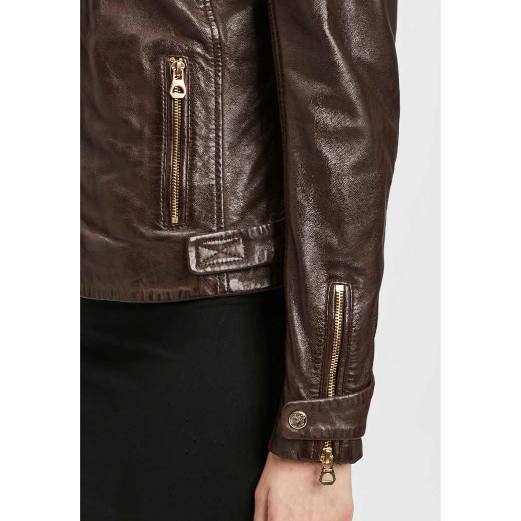 Geaca de Piele Naturala Dama Gipsy Maro Inchis GWLuzi LACUV – IMBRACAMINTE Geaca de Piele Naturala Dama Gipsy Maro Inchis GWLuzi LACUV – IMBRACAMINTE