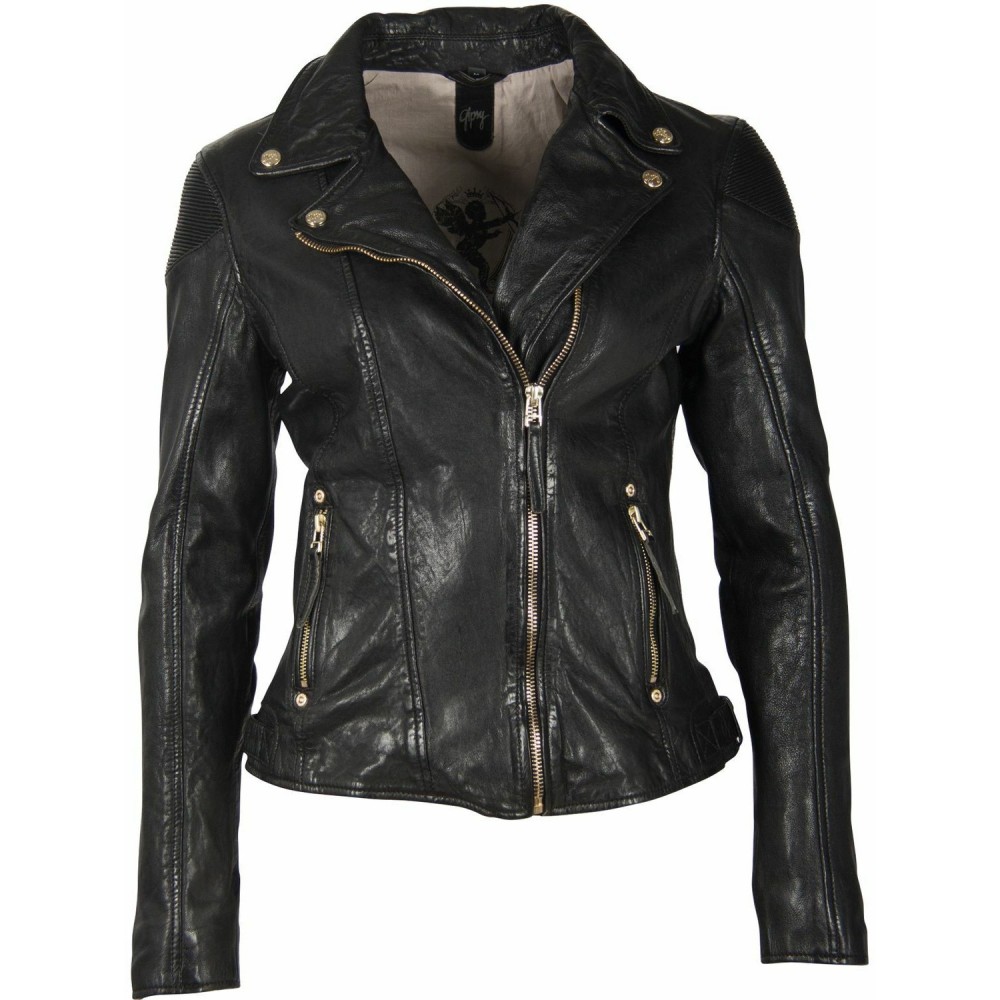 Geaca de Piele Naturala Dama Gipsy Neagra GWRaizel LACAV Geaca de Piele Naturala Dama Gipsy Neagra GWRaizel LACAV - readytowear.ro