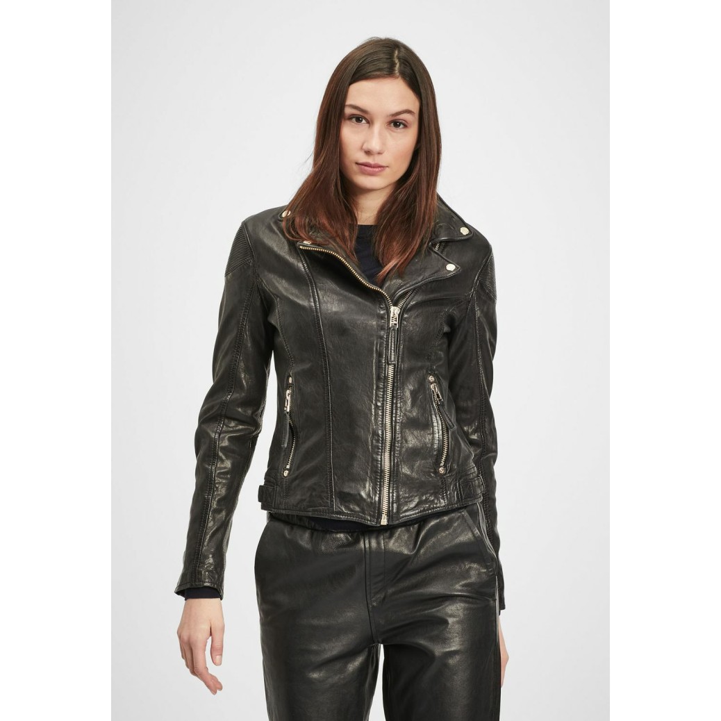 Geaca de Piele Naturala Dama Gipsy Neagra GWRaizel LACAV – IMBRACAMINTE