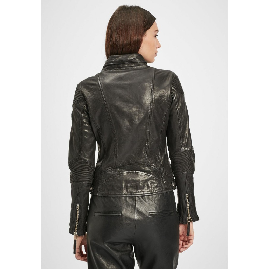 Geaca de Piele Naturala Dama Gipsy Neagra GWRaizel LACAV – IMBRACAMINTE