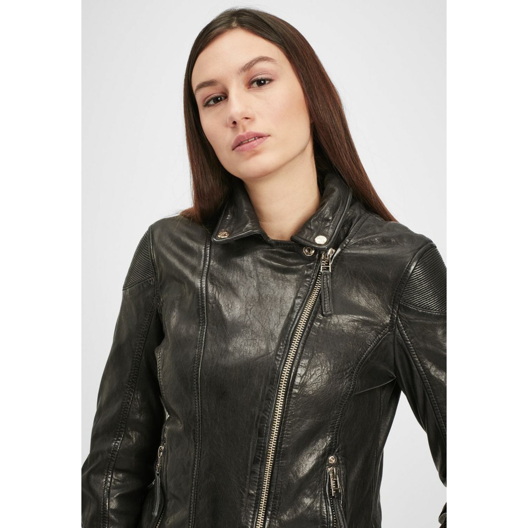 Geaca de Piele Naturala Dama Gipsy Neagra GWRaizel LACAV – IMBRACAMINTE